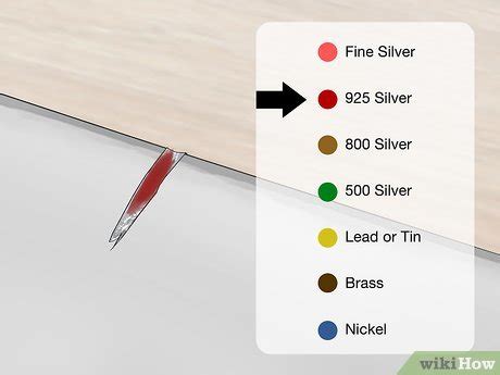 silver testing solution color chart